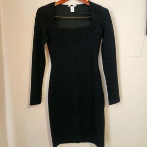 Elegant Black Long Sleeve Dress